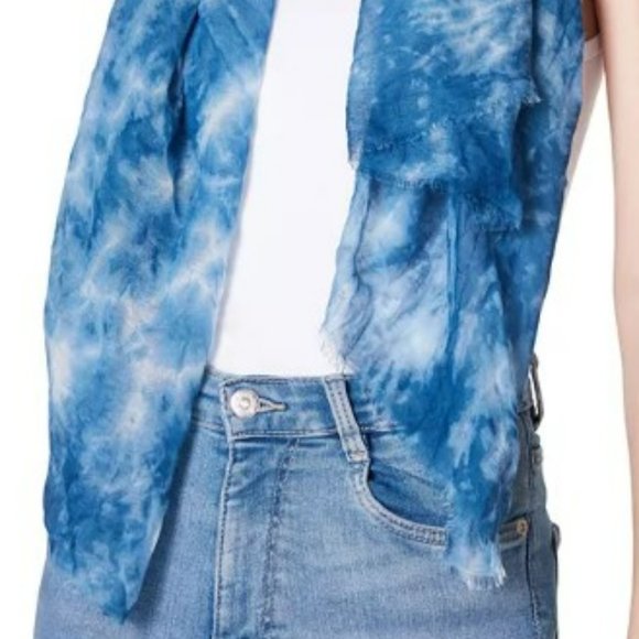 Steve Madden Tie-Dyed oblong lightweight, breathable Scarf One size Deni… - Picture 5 of 7